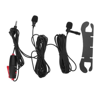 Lens Go LYM DM1Dual Collar Microphone For Mobile and Dslr Camera