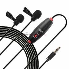 Lens Go LYM DM1Dual Collar Microphone For Mobile and Dslr Camera