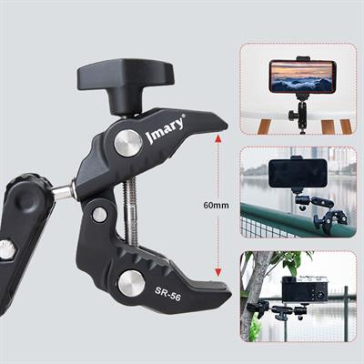 Jmary SR-56 Super Clamp for Mobile/Gopro/Camera