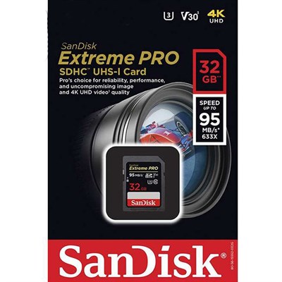 Sandisk 32GB 95MBPS Extreme Professional Card Original 