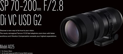 Tamron 70-200 2.8 VC G2 Lens For Nikon