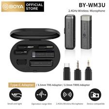 Boya BY WM3D Wireless Microphone For iPhone Camera and 3.5mm Mobiles