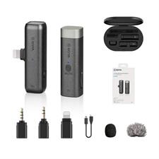 Boya BY WM3D Wireless Microphone For iPhone Camera and 3.5mm Mobiles