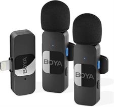 Boya BY V2 Dual Collar Wireless Microphone For iPhone 