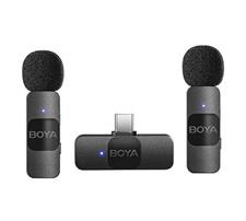 Boya BY V20 C Type Dual Collar Wireless Microphone 