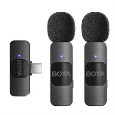 Boya BY V20 C Type Dual Collar Wireless Microphone 