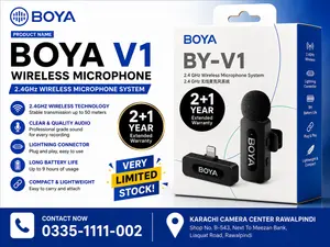 Boya BY V1 Wireless Collar Microphone For iPhone 