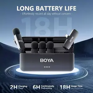 BOYA BY-V4U Four-Channel Wireless Microphone System – USB-C