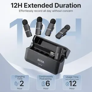 BOYA BY-V4 Four-Person Wireless Microphone System – 3.5mm TRS