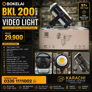 Bokelai BKL200 Watt Professional Bi Colour Video Light