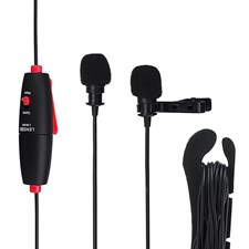 Lens Go LYM DM1Dual Collar Microphone For Mobile and Dslr Camera