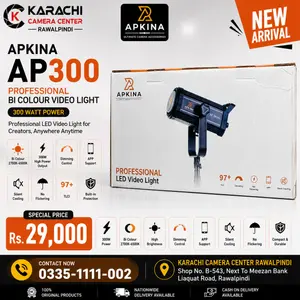 Apkina AP300 Professional Bi-Colour 300W Video Light
