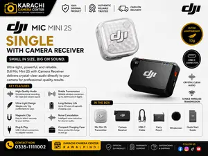 DJI Mic Mini 2S Single Wireless Microphone with Camera Receiver