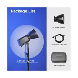 Aputure Amaran Ray 360c RGBWW LED Video Light