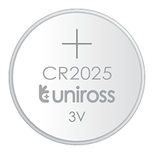Uniross CR2025 Coin Cell 3v Lithium Battery – Pack of x 5