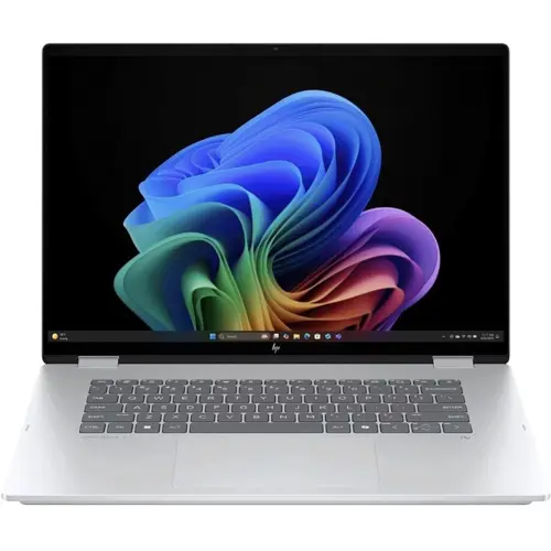 HP OmniBook 7 Flip 16 2-in-1 Laptop AU0773CL Next Gen AI PC - Intel® Core Ultra 7 258V 32-GB 1-TB SSD Intel Graphics 16" 3K 1800p OLED MicroEdge UWVA Touchscreen Convertible Display PolyStudio Audio Backlit KB W11 (HP Pen, Glacier Silver)
