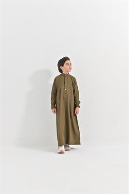 KIDS SAUDI FORMAL Occasional Wear THOBE Gold Brown