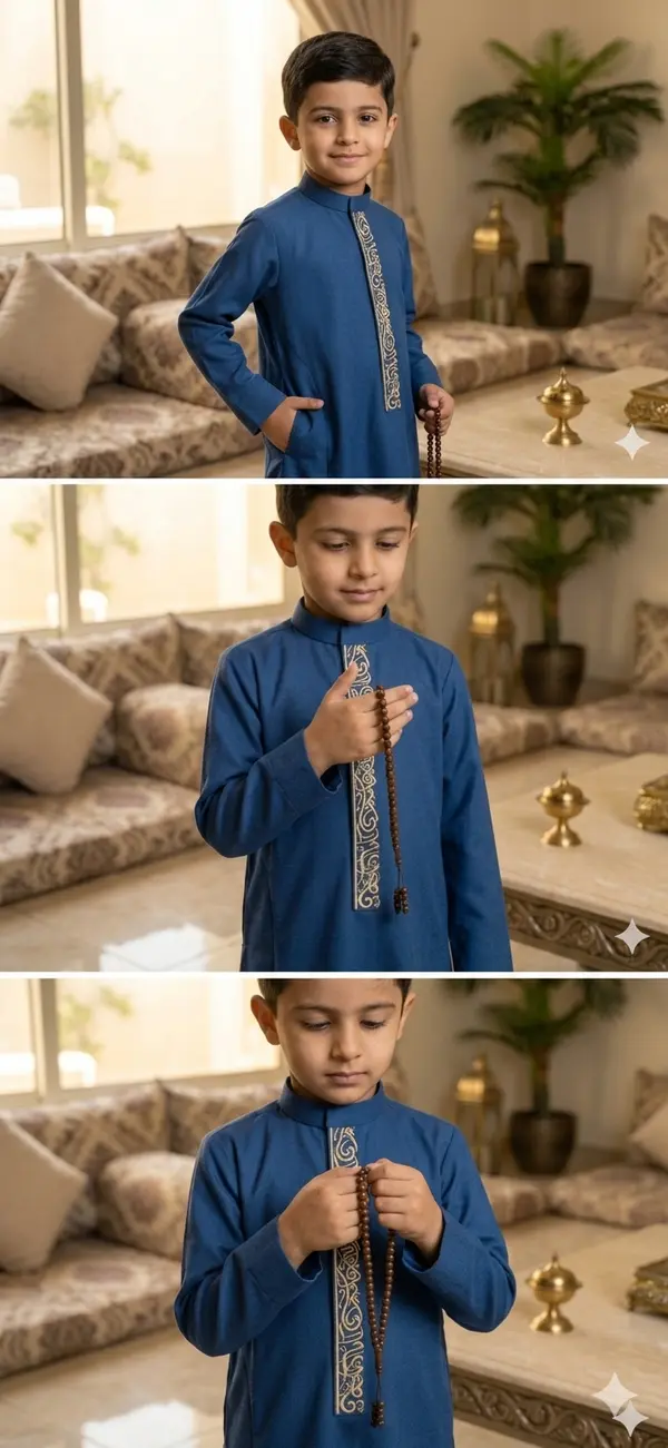 Kids Saudi Caligraphy Thobe | Jubba