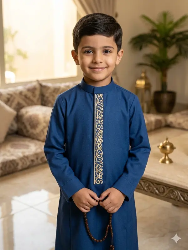 Kids Saudi Caligraphy Thobe | Jubba