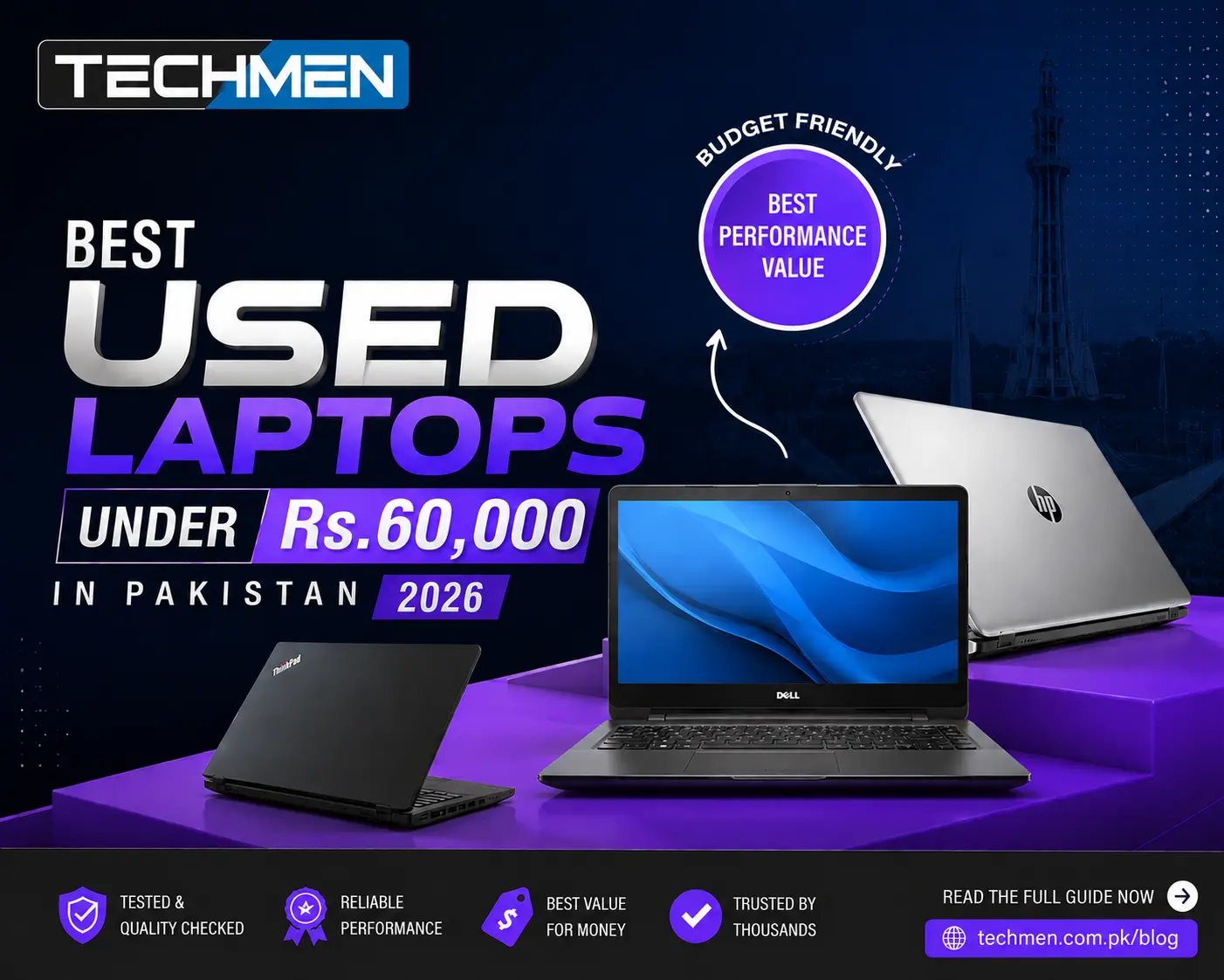 Best Used Laptops Under Rs.60,000 in Pakistan 2026