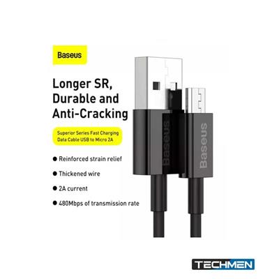 Baseus Superior Series Fast Charging Data Cable USB to  Micro 2A 1m Black
