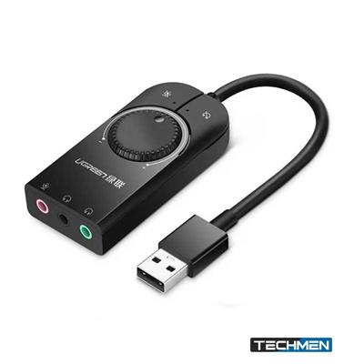 UGREEN USB 2.0 External Stereo Sound  Adapter 15cm (Black)