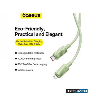 Baseus Habitat Series Fast Charging Cable Type-C to iP 20W 2m Natural Green