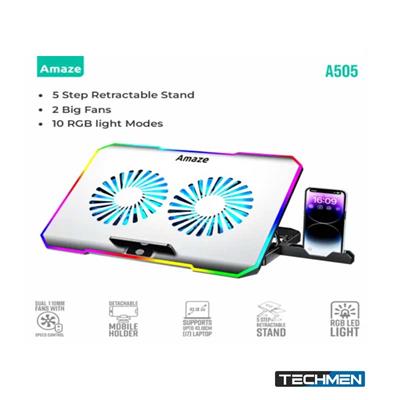 AMAZE A505 LAPTOP RGB COOLING STAND (2 BIG FANS)