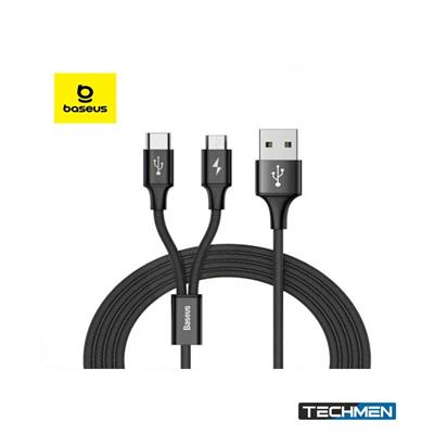 BASEUS RAPID 2IN1 USB TO MICRO+TYPE C CABLE 1M