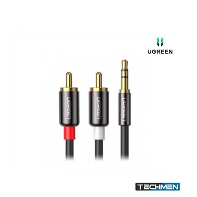 UGREEN 3.5mm Female to 2 Male Audio Cable Aluminum Case (Black)