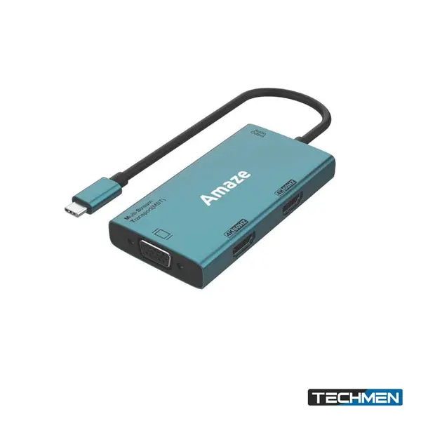 AMAZE A324 – Type-C to Dual HDMI + VGA + Audio Hub
