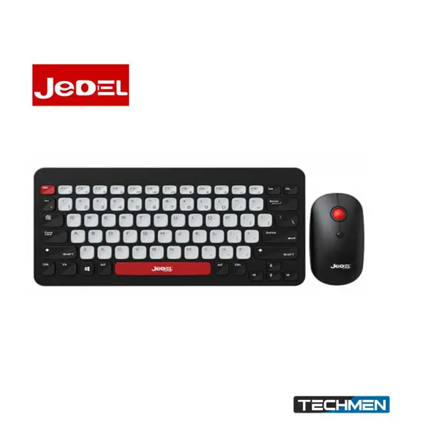 JEDEL WS681 Mini Stylish Wireless Gaming Keyboard Mouse Combo