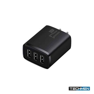 Baseus Compact Charger 3USB 17W CN blk/wht