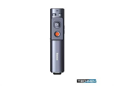 Baseus Orange Dot Wireless Presenter (Green Laser)(Charging) Grey