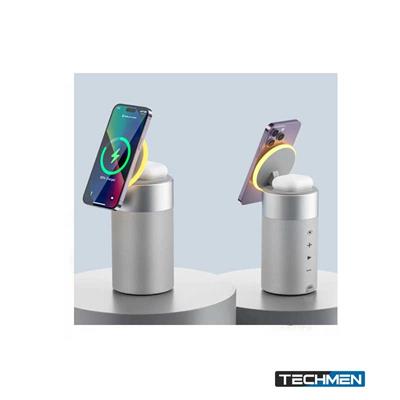 WIWU Wi-W022 3 in 1 Cable Less charger speaker