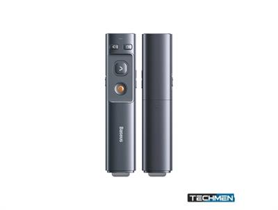 Baseus Orange Dot Wireless Presenter (Red Laser) Grey