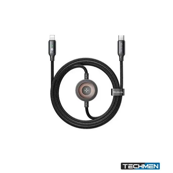 MCDODO 5680 2-in-1 36W USB-C to Lightning + Wireless Charger for Apple Watch Cable 1.5M – Multi-Device Charging Cable