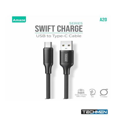 AMAZE A20 Swift Charge USB to USB Type-C Cable 3A 1M (A20)