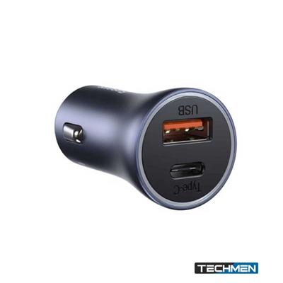 Baseus Golden Contactor Pro Dual Quick Charger Car  Charger U+C 40W - Dark Gray