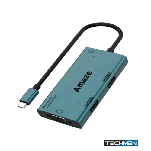 AMAZE A324 TYPE C TO DUAL HDMI + VGA + AUDIO HUB