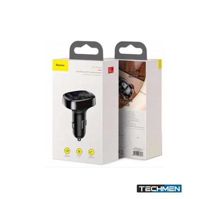 OS-Baseus T Shaped S-09A Car Bluetooth MP3 Player (Standard Edition) Black