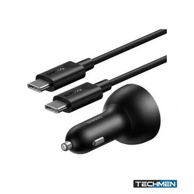 Baseus Multi-Port Fast Charge Car Charger C+C+U 152.5W Set Cluster Black（with Baseus Xiaobai series fast charging Cable Type C to Type-C 100W