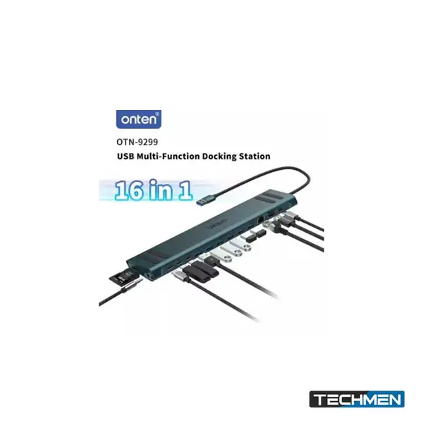 ONTEN 9299 16-in-1 USB-C Docking Station – Multiport Docking Station for Laptop & PC