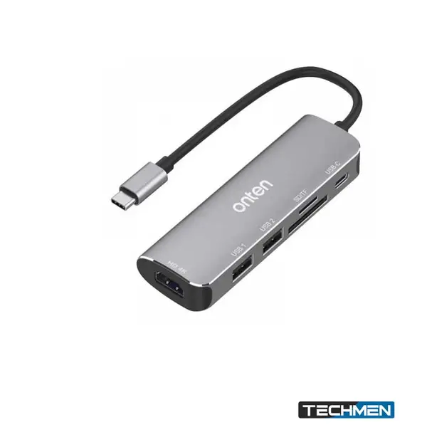 ONTEN 95116D 6-in-1 Multiport Hub – USB-C Multiport Hub for Laptop & PC