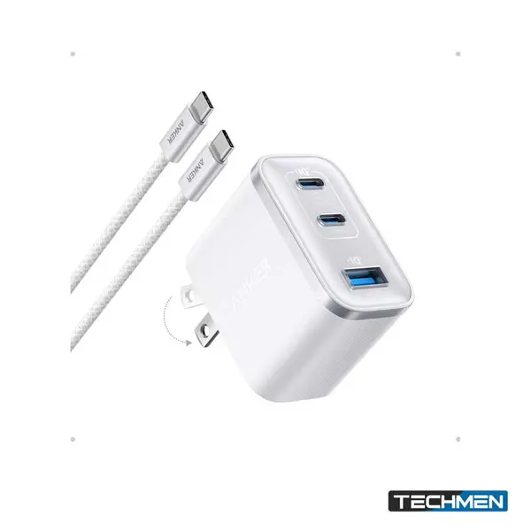 ANKER A121A 70W 2 USB-C + 1 USB Wall Charger - White
