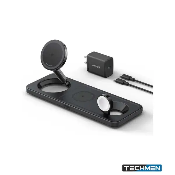 Anker MagGo 15W 3-in-1 | Foldable Magnetic Wireless Charging Station (A25M1)