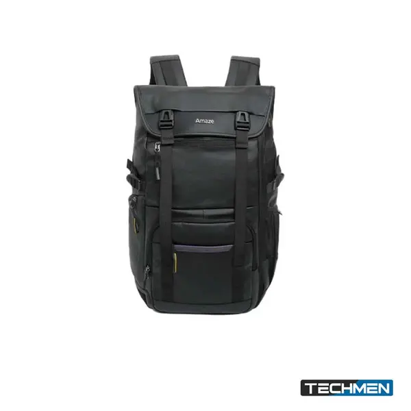 AMAZE A945 – WORKIE Synthetic Fiber Laptop Backpack – Black