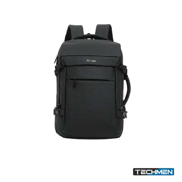 AMAZE A950 - WORKIE SYNTHETIC FIBER LAPTOP BACKPACK - BLACK