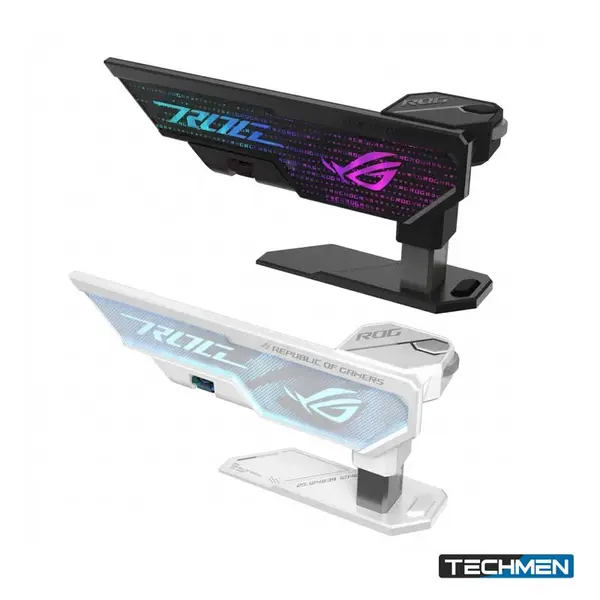 ASUS ROG XH01 HERCULX Graphics Card Holder White – Premium GPU Support Bracket