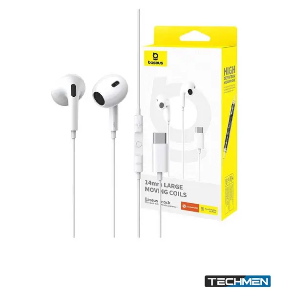 BASEUS CZ17 Encok CZ17 Semi-In-Ear Wired Earphones – Moon White
